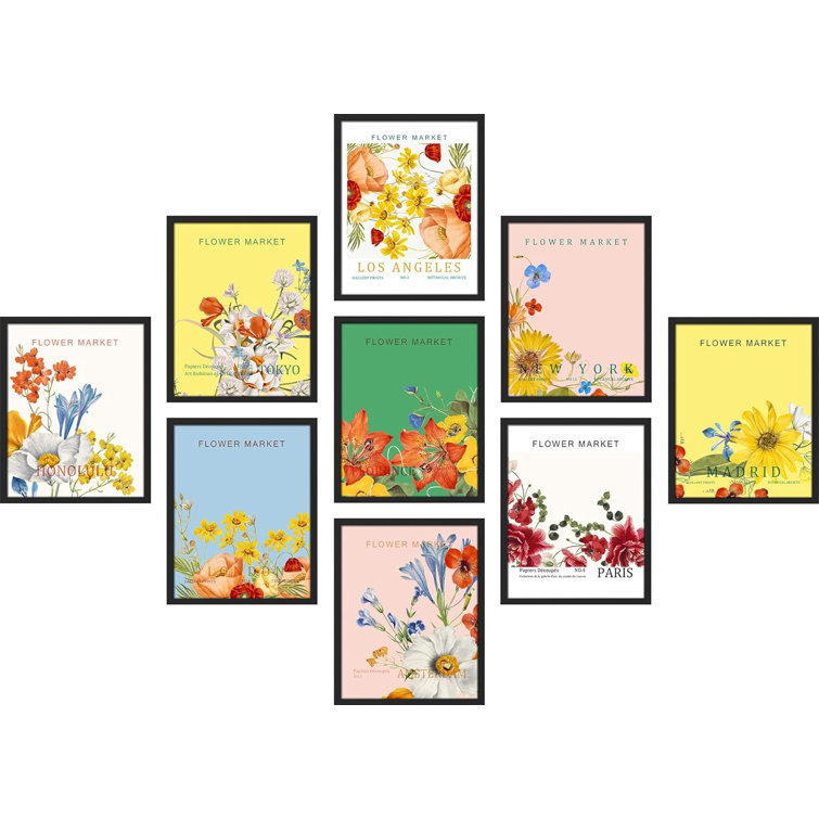 SIGNLEADER Multicolor Colourful Vibrant New York Flower Market Garden